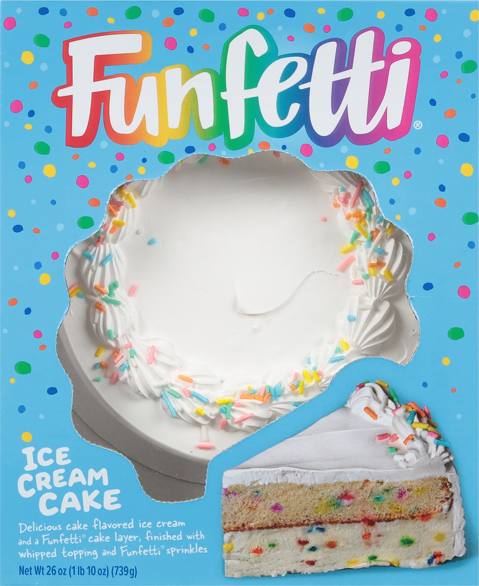 slide 11 of 14, Funfetti Ice Cream Cake, 0.74 kg