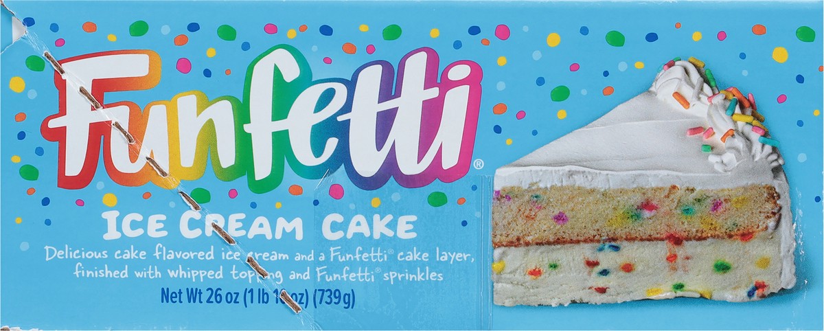 slide 8 of 14, Funfetti Ice Cream Cake, 0.74 kg