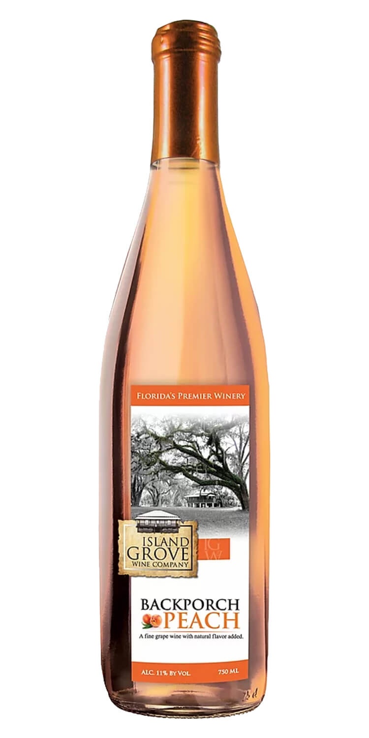 slide 1 of 1, Island Grove Backporch Peach Chardonnay, 750 ml