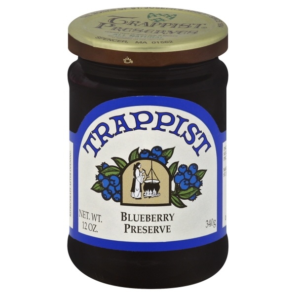 slide 1 of 1, Trappist Preserves Preserves,Blueberry, 12 fl oz