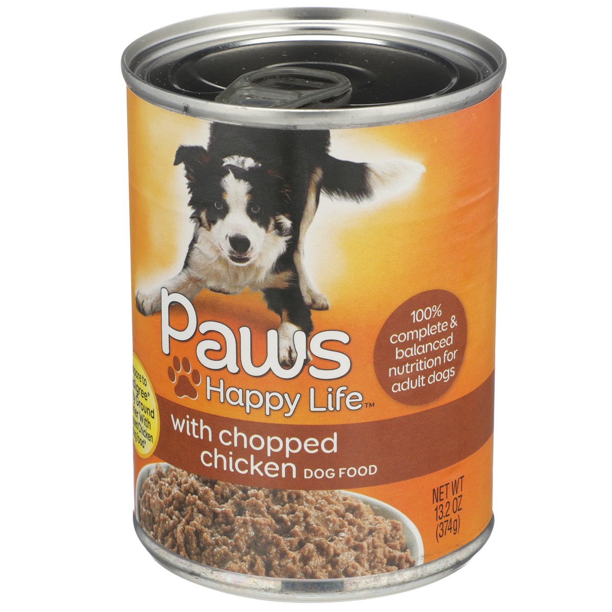 slide 3 of 11, Paws Happy Life Chopped Chicken Dog Food, 13.2 oz