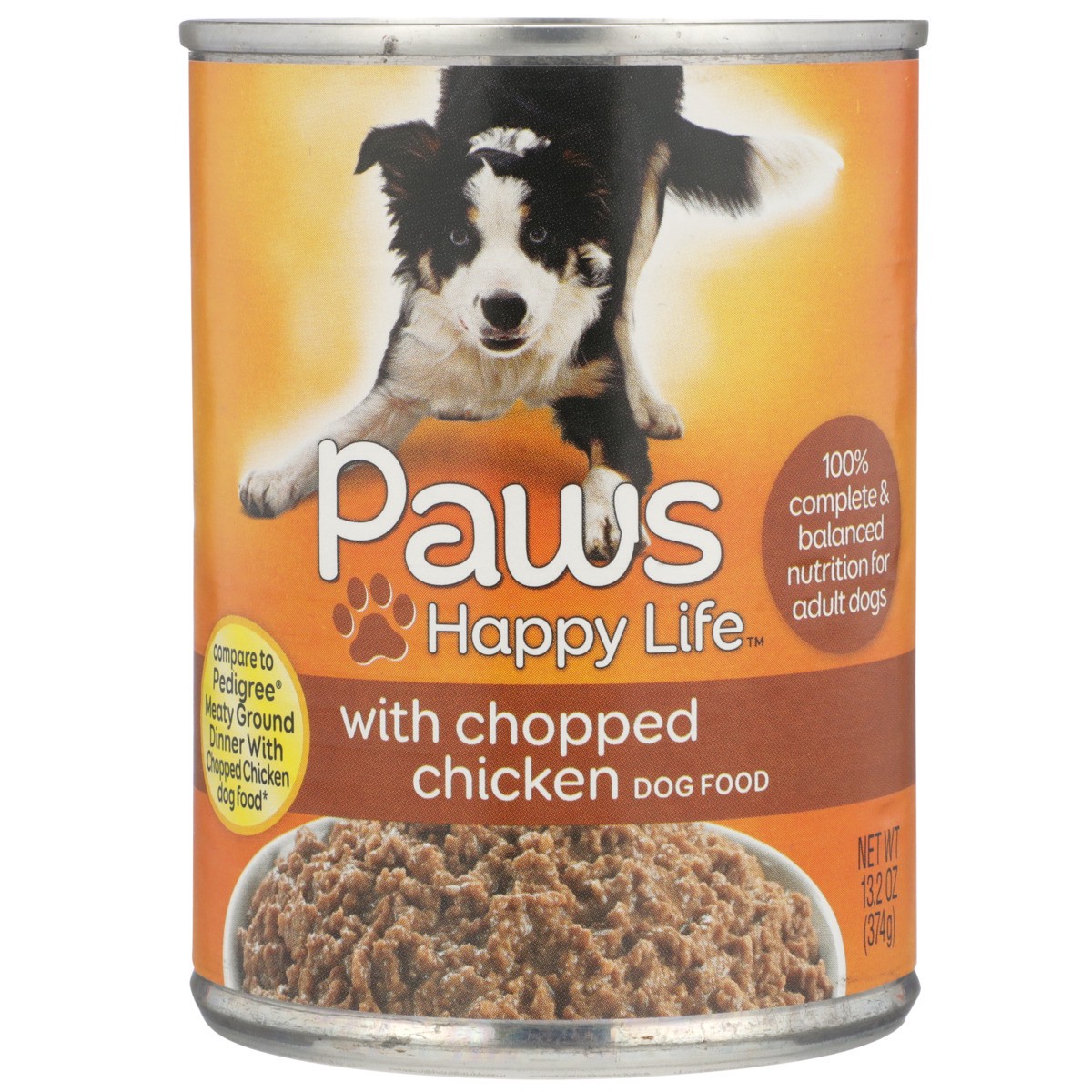 slide 4 of 11, Paws Happy Life Chopped Chicken Dog Food, 13.2 oz