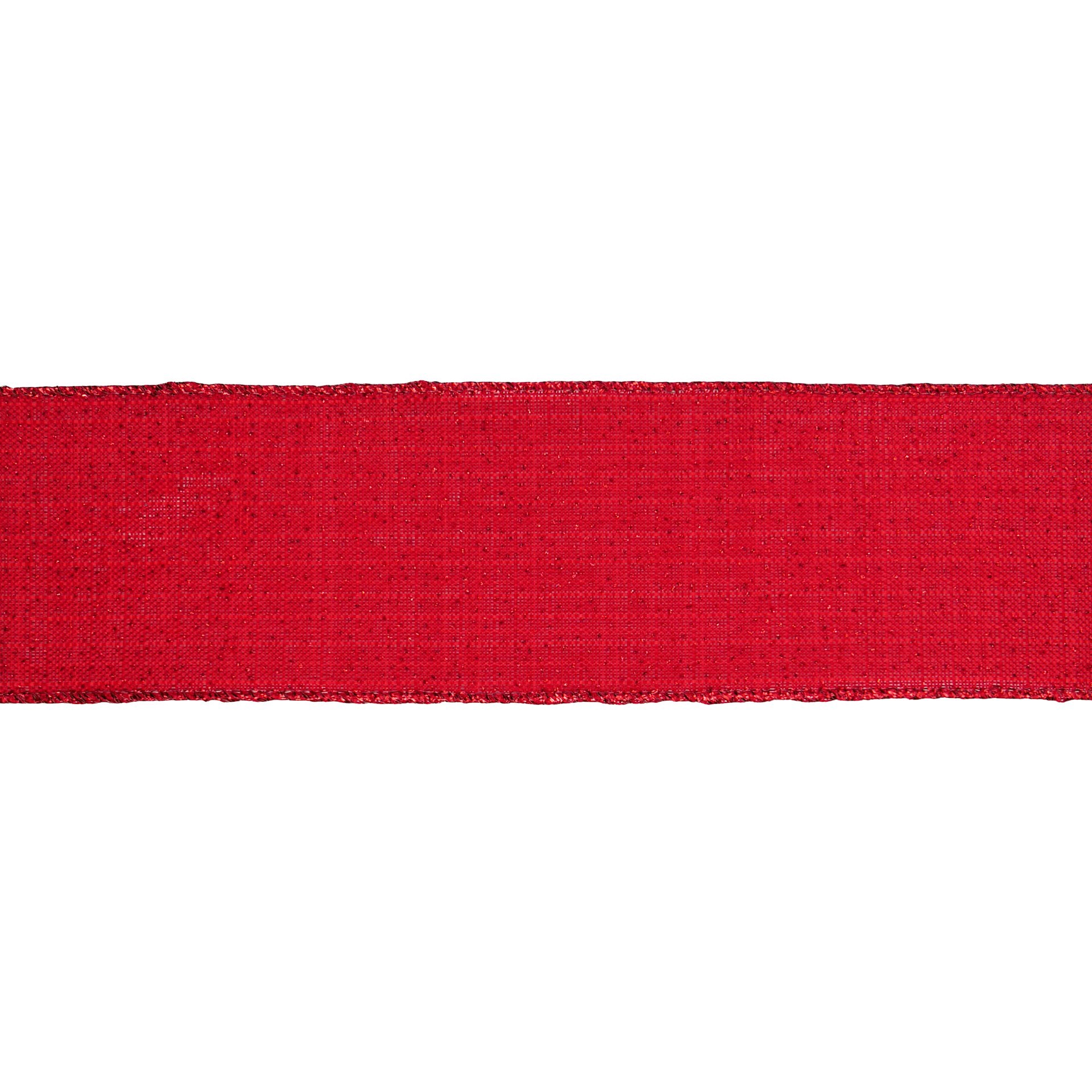 slide 3 of 3, 2.5" X 20ft. Red Wired Shimmer Ribbon By Celebrate It, 2.5 in x 20 ft