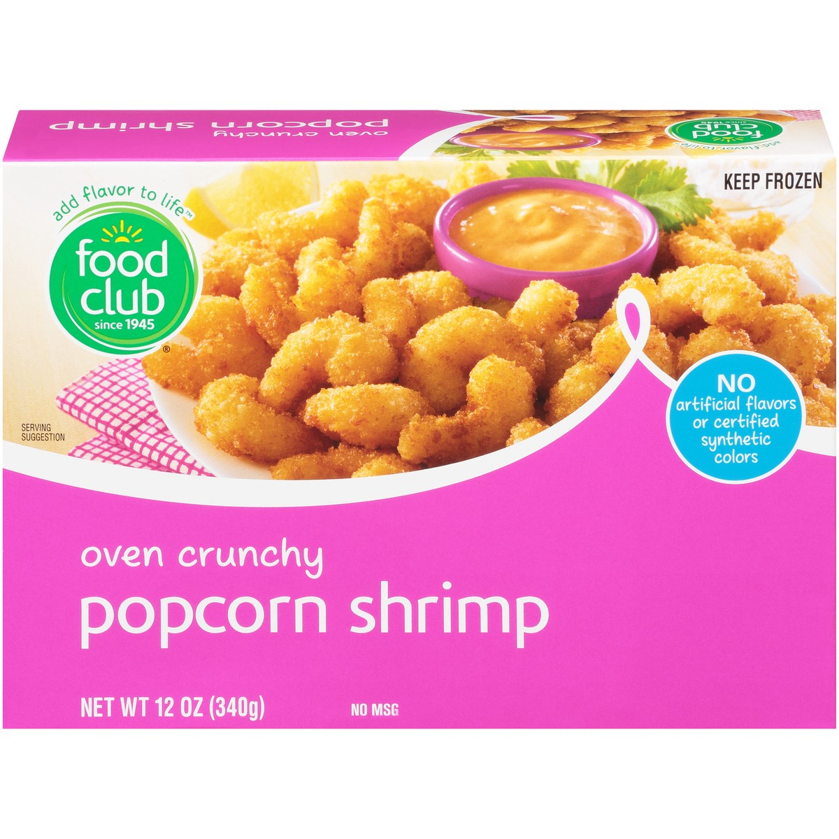 slide 1 of 10, Food Club Popcorn Shrimp, 12 oz