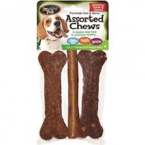 slide 1 of 1, Bow Wow Pals Assorted Chews, 3 ct