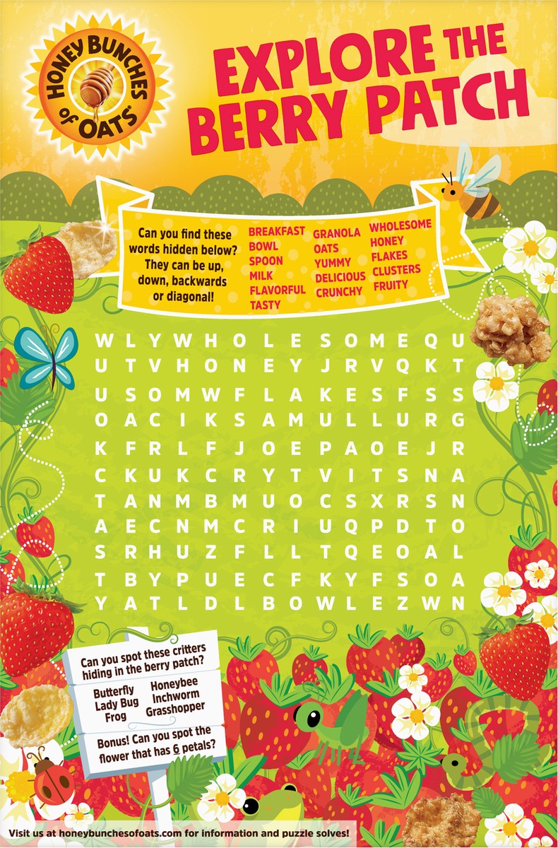 slide 3 of 8, Honey Bunches of Oats Cereal with Real Strawberries 11 oz, 11 oz