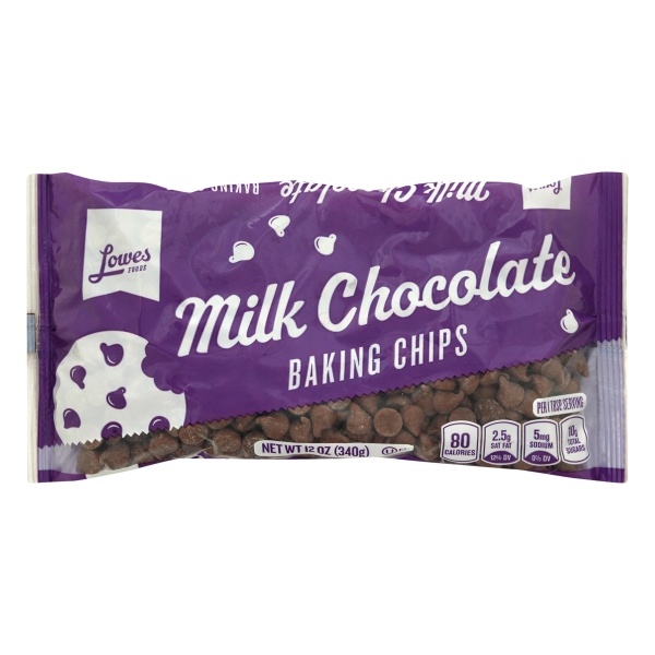 slide 1 of 1, Lowes Foods Milk Chocolate Morsels, 12 oz