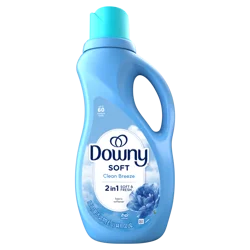 Downy Soft, 2 in 1 Soft and Fresh Liquid Fabric Softener, Clean Breeze, 44 fl oz, 60 Loads, Fabric Conditioner Liquid provides softness and freshness for fabrics