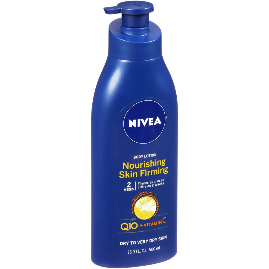 slide 2 of 7, Nivea Nourishing Skin Firming Body Lotion W/ Q10 And Vitamin C, 16.9 Oz, 16.9 oz