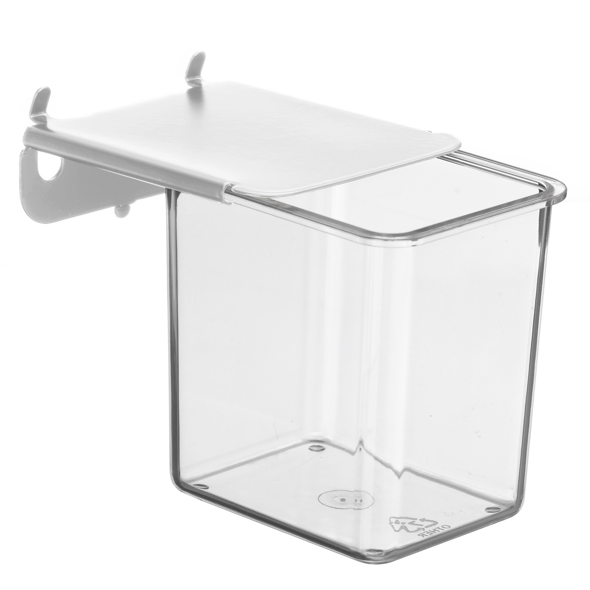 slide 4 of 4, Pegboard Storage Bins With White Lids, 3ct. By Simply Tidy, 3 ct