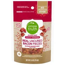 Simple Truth Fully Cooked Real Uncured Bacon Pieces