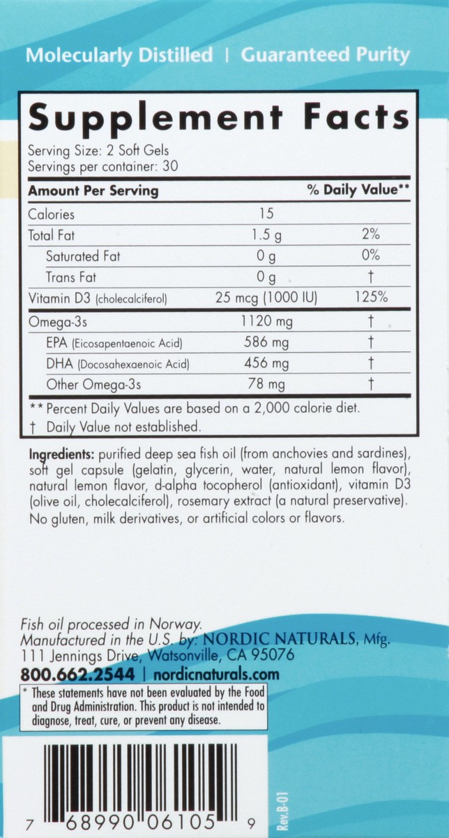 slide 2 of 13, Nordic Naturals 2x Mini Soft Gels Ultimate Omega 60 ea, 60 ct