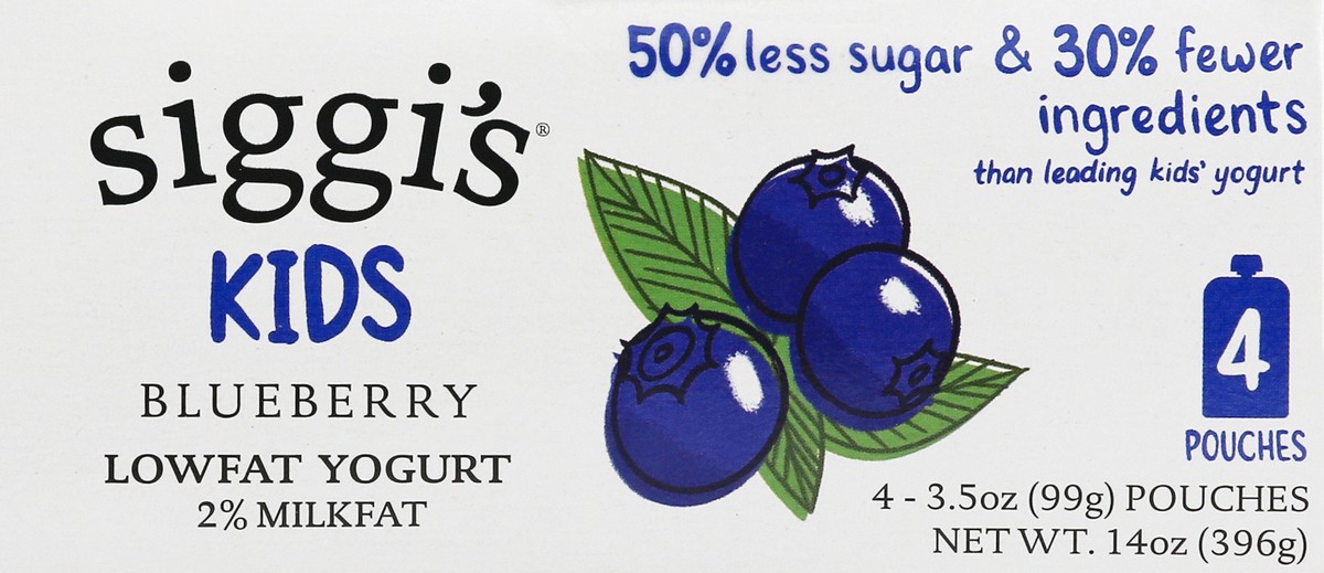 slide 4 of 10, Siggi's Lowfat Yogurt Pouches, Mixed Berries, 3.5 oz., 4 Ct, 3.5 oz; 4 ct