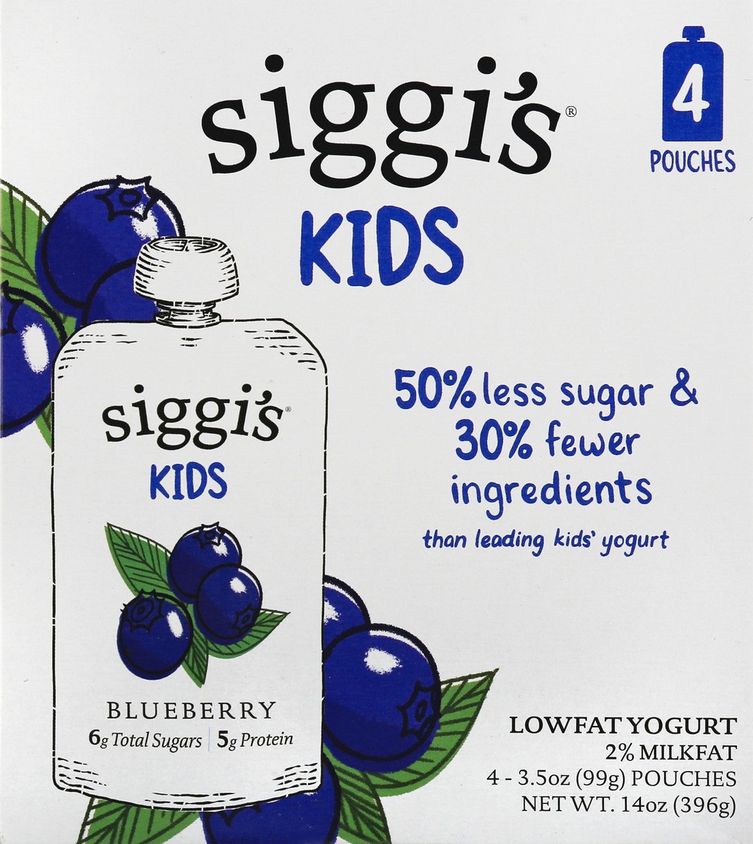 slide 8 of 10, Siggi's Lowfat Yogurt Pouches, Mixed Berries, 3.5 oz., 4 Ct, 3.5 oz; 4 ct