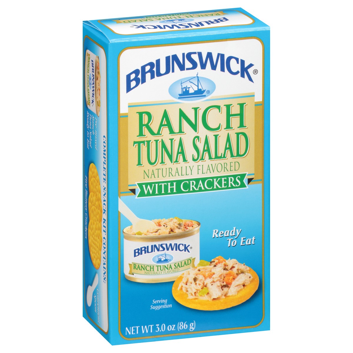 slide 2 of 9, Brunswick Ranch Tuna Salad Kit, 3 oz