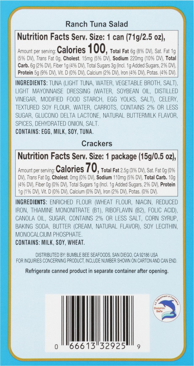 slide 7 of 9, Brunswick Ranch Tuna Salad Kit, 3 oz