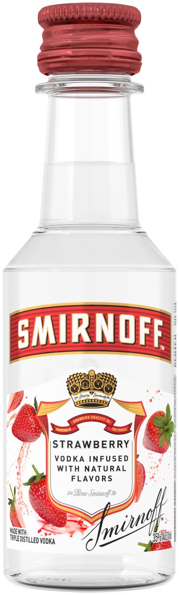 slide 1 of 4, Smirnoff Strawberry Vodka, 50 ml