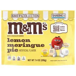 M&M's Lemon Meringue Pie White Chocolate Candy Bakery Collection Sharing Size Bag, 7.40 oz
