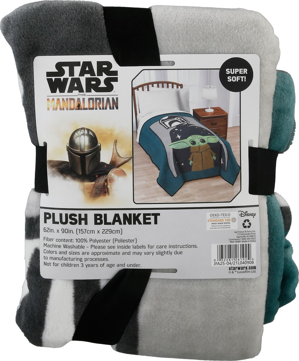 slide 8 of 9, Star Wars Star Wars The Mandalorian Super Soft Plush Blanket 1 ea, 1 ct