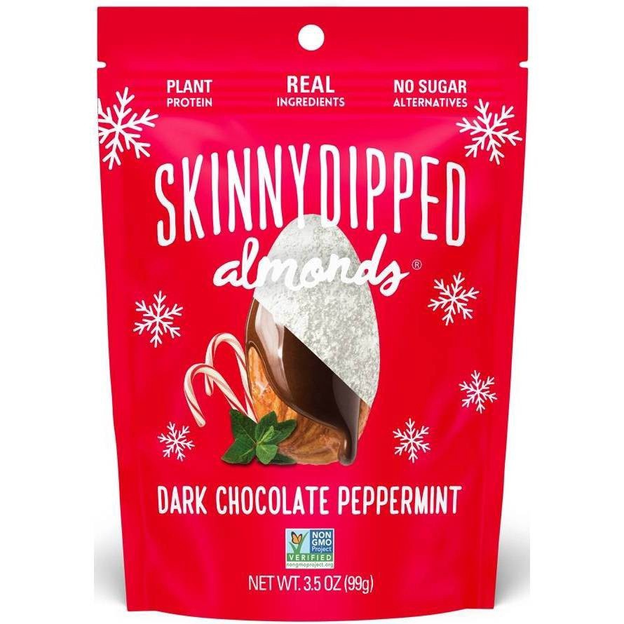 slide 1 of 3, SkinnyDipped Dark Chocolate Peppermint Almonds - 3.5oz, 3.5 oz