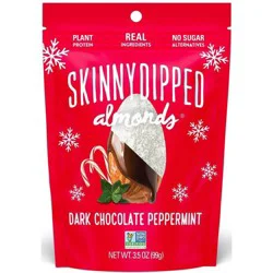 SkinnyDipped Dark Chocolate Peppermint Almonds