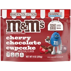 M&M's Cherry Chocolate Cupcake Milk & Dark Chocolate Candy Sharing Size Bag, 9 oz