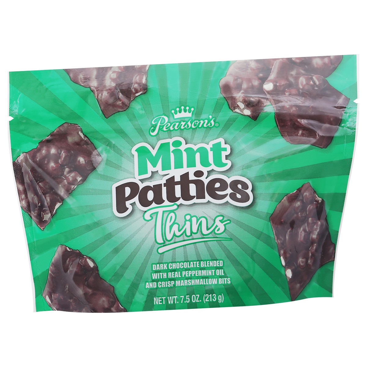 slide 3 of 9, Pearson's Pearsons Mint Patties Thins, 7.5 oz