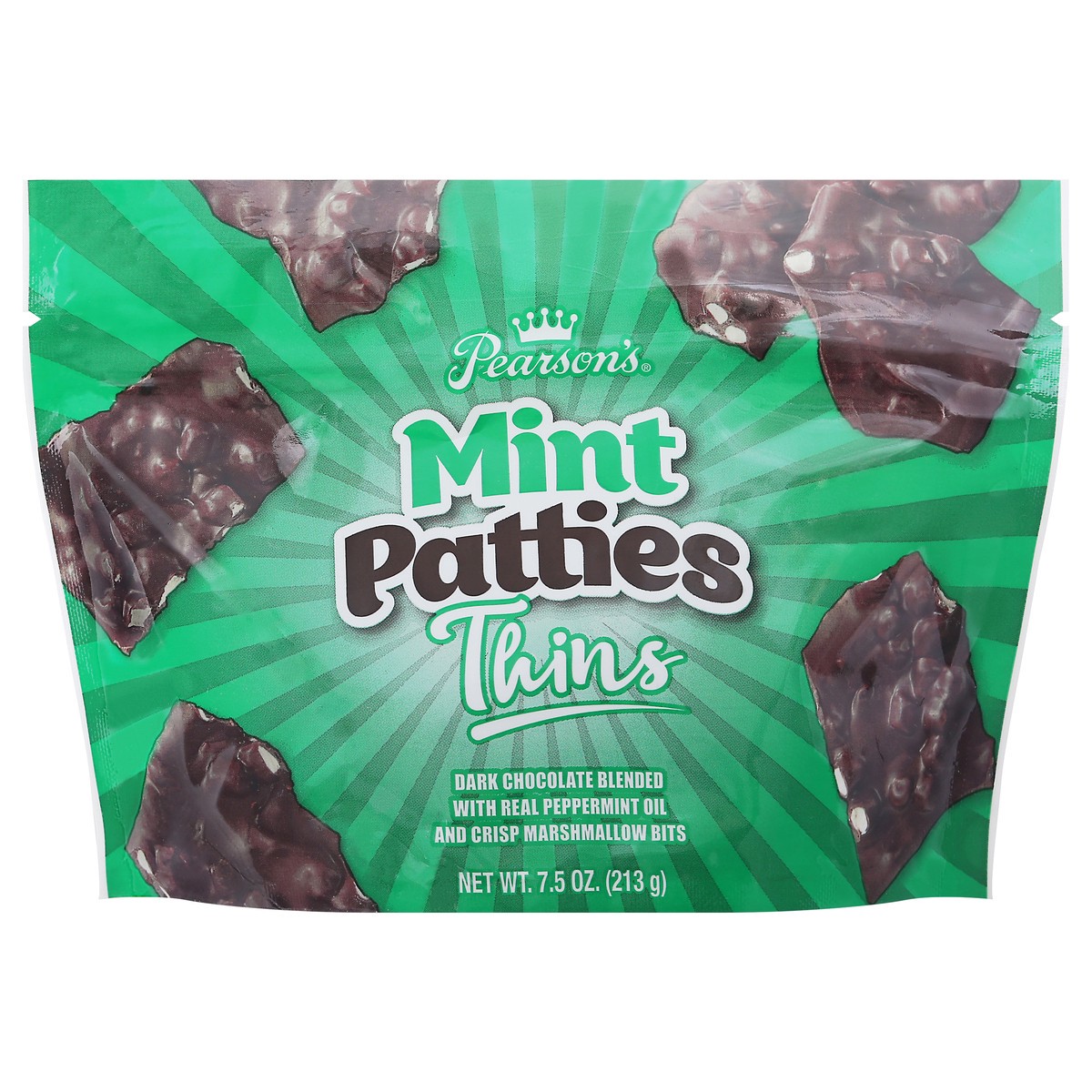 slide 1 of 9, Pearson's Pearsons Mint Patties Thins, 7.5 oz