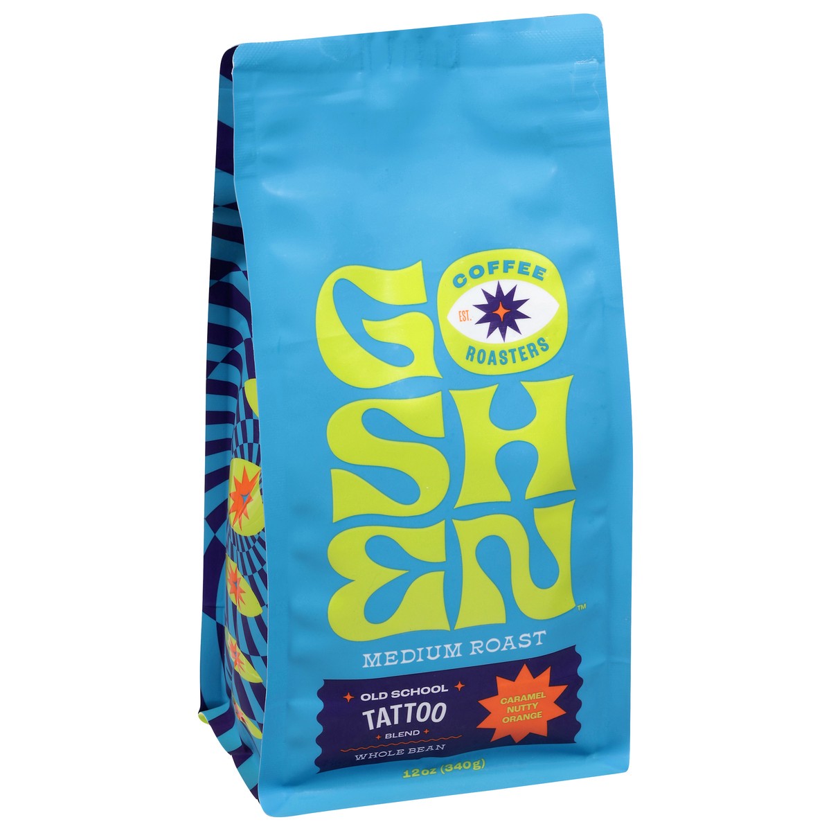 slide 3 of 4, Goshen Whole Bean Medium Roast Old School Tattoo Blend Coffee 12 oz, 12 oz