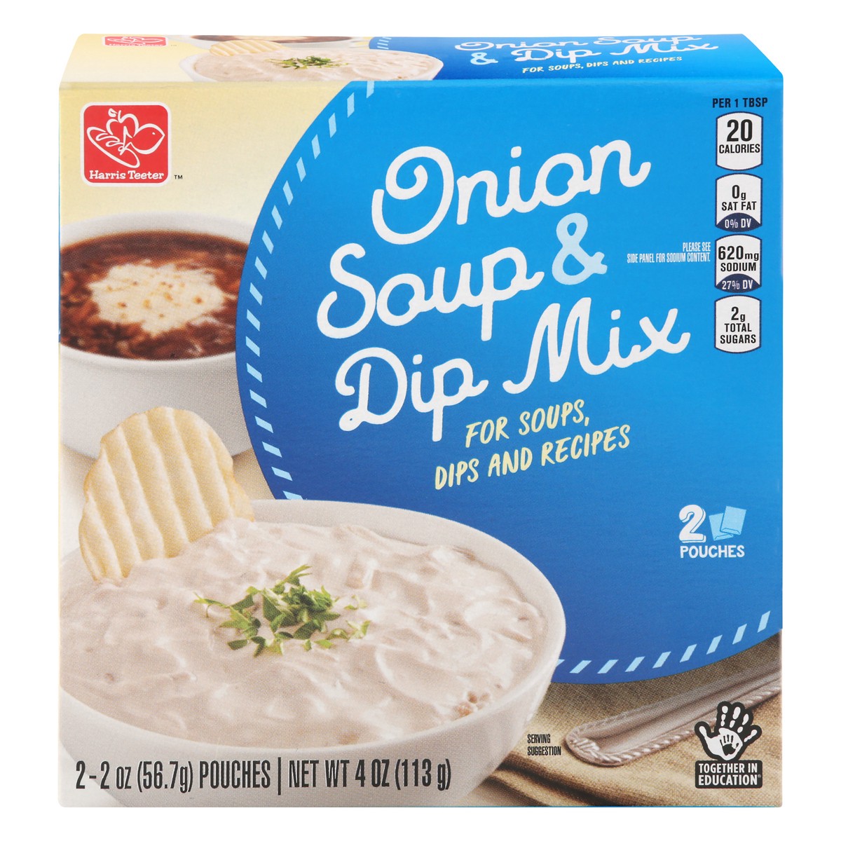 slide 1 of 10, Harris Teeter Onion Soup & Dip Mix, 2 oz