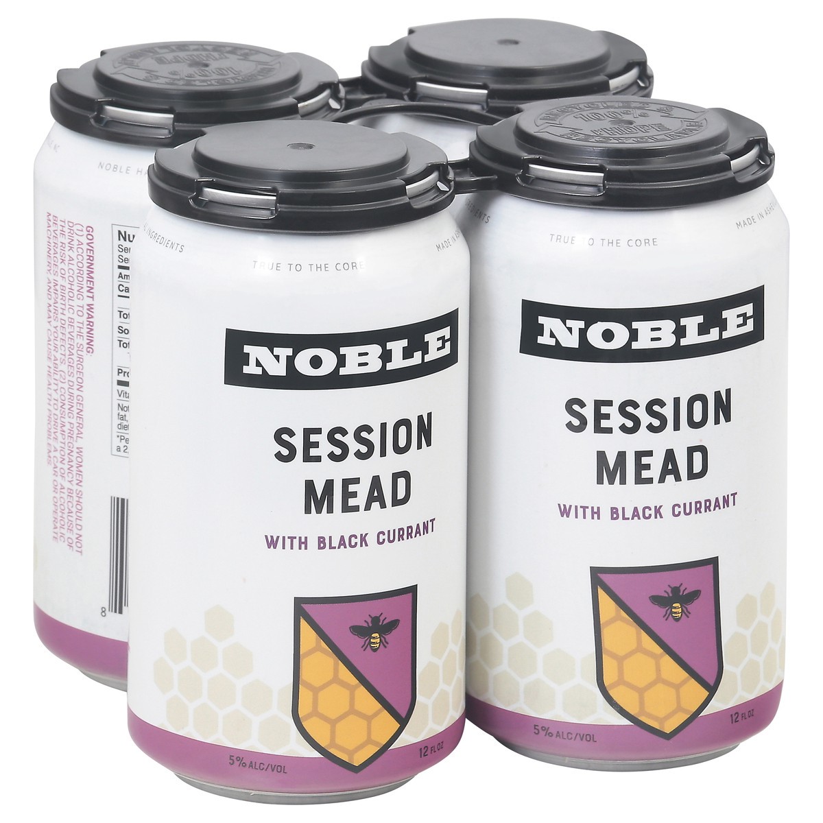slide 7 of 9, Noble Session Mead Beer with Black Currant 4 - 12 fl oz Cans, 4 ct