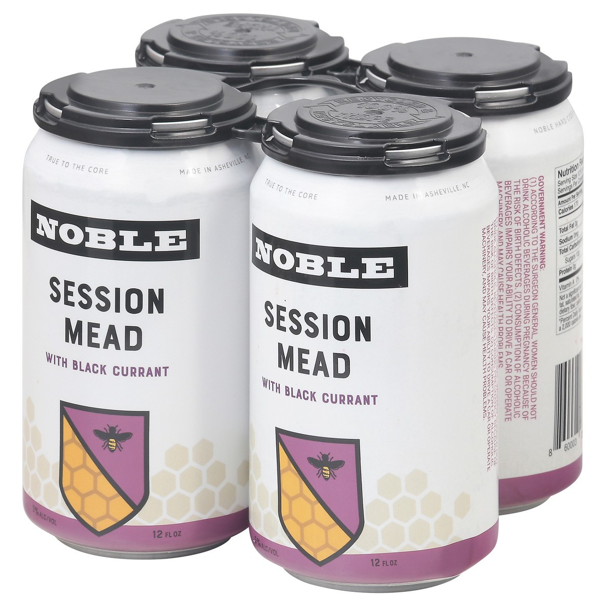 slide 5 of 9, Noble Session Mead Beer with Black Currant 4 - 12 fl oz Cans, 4 ct
