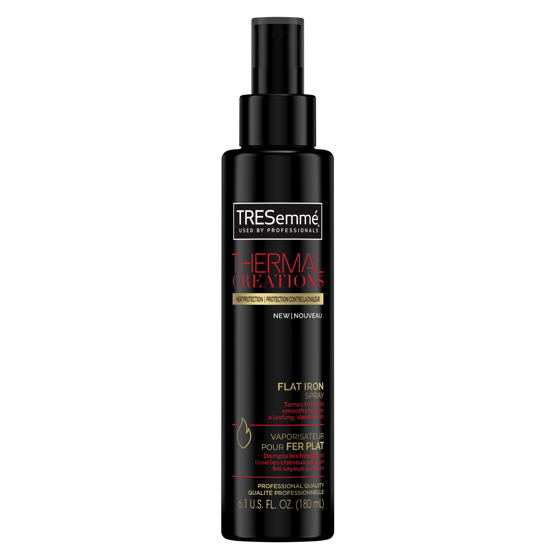 slide 4 of 4, TRESemmé Thermal Creations Styling Aid Flat Iron Spray, 6.1 U.S. FL OZ, 6.1 oz