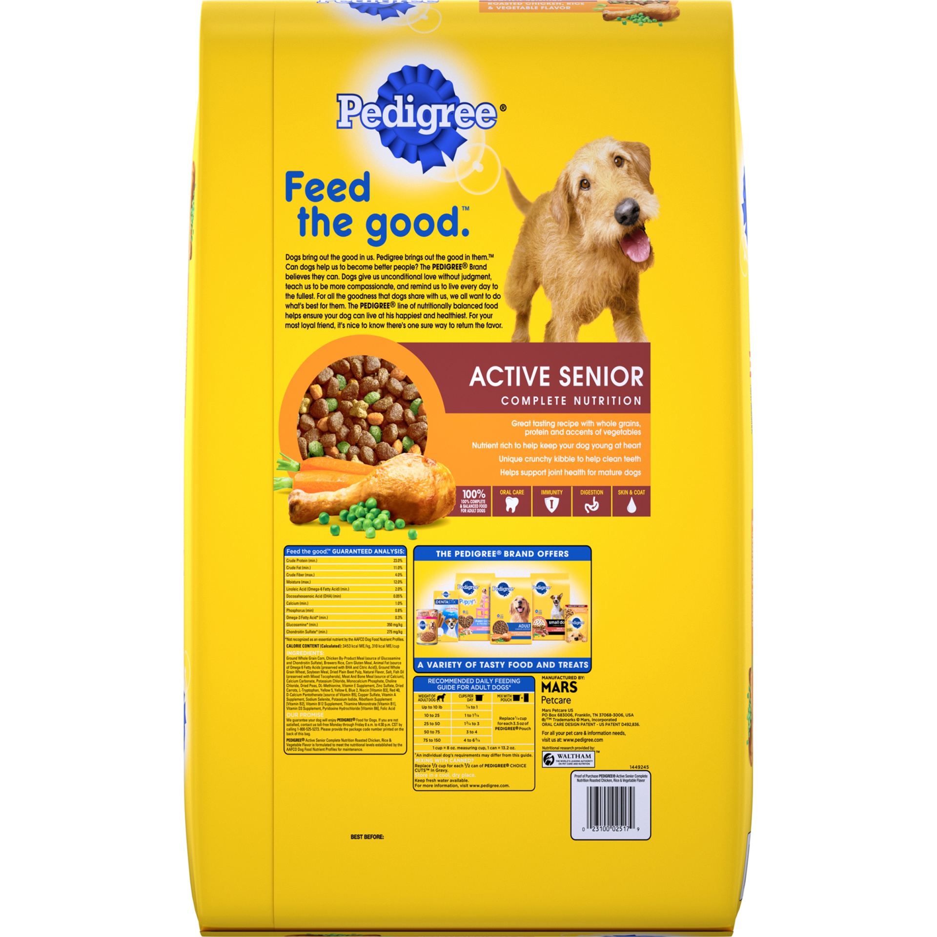 pedigree healthy longevity dog food