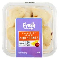 Fresh From Meijer Orange Cranberry Mini Scones, 10 Oz