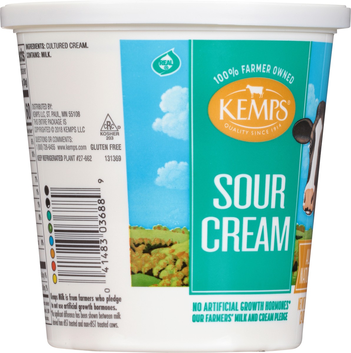 slide 5 of 9, Kemps Sour Cream, 24 oz