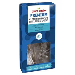 Giant Eagle Premium Clear Plastic Utensil Combo