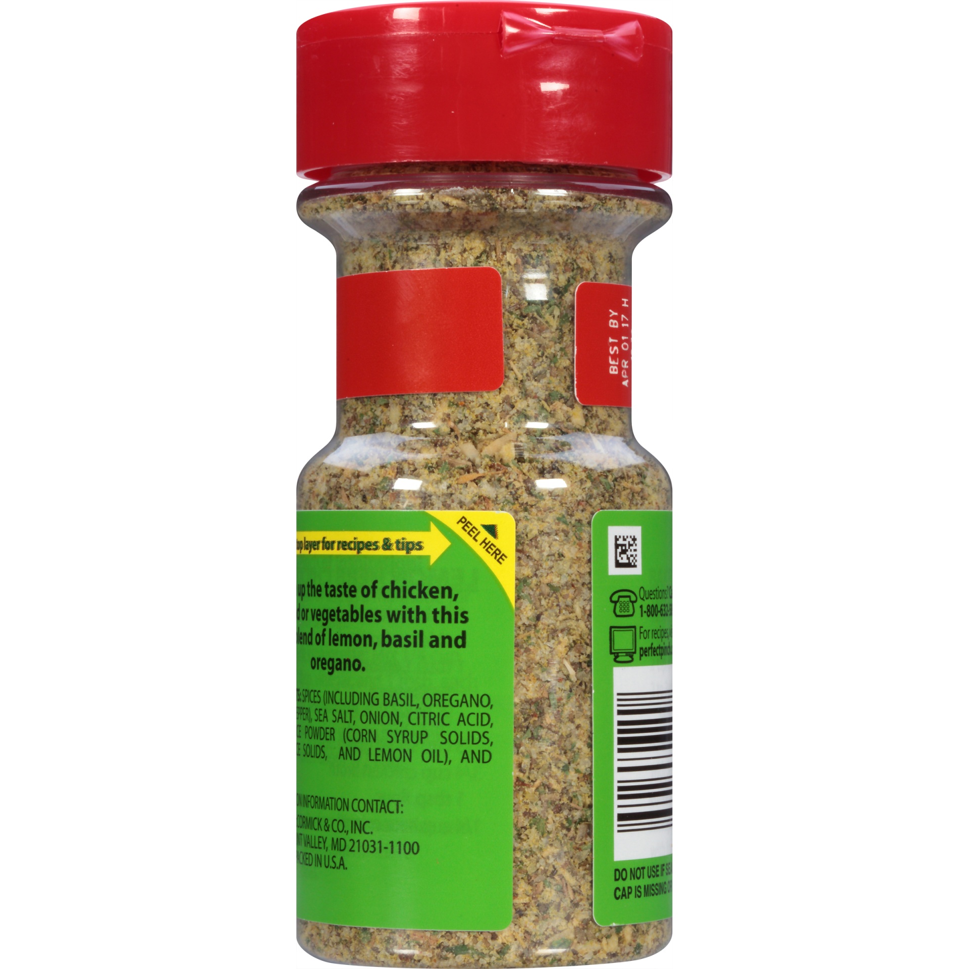 slide 4 of 5, McCormick Perfect Pinch Lemon Herb Seasoning, 2.5 oz