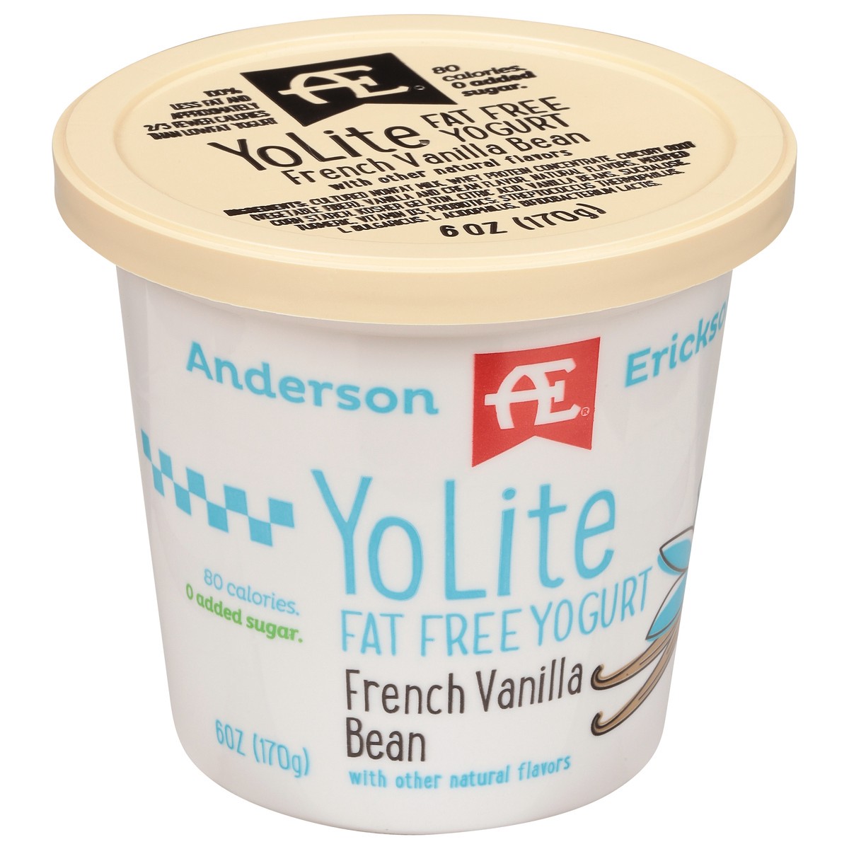 slide 2 of 9, Anderson Erickson Dairy YoLite Fat Free French Vanilla Bean Yogurt 6 oz, 6 oz