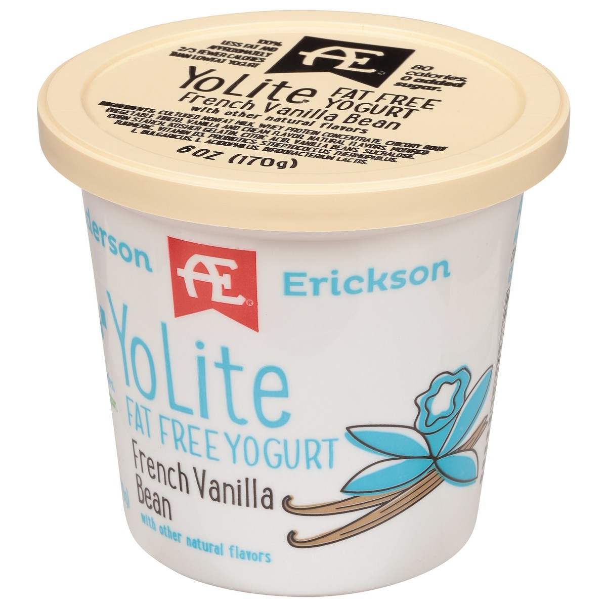 slide 3 of 9, Anderson Erickson Dairy YoLite Fat Free French Vanilla Bean Yogurt 6 oz, 6 oz