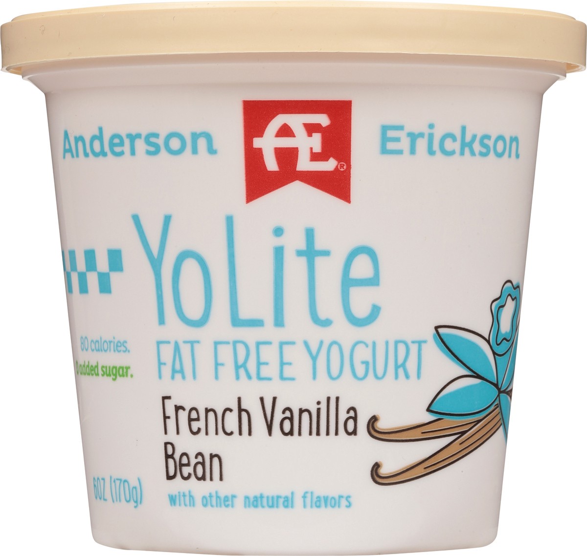 slide 4 of 9, Anderson Erickson Dairy YoLite Fat Free French Vanilla Bean Yogurt 6 oz, 6 oz