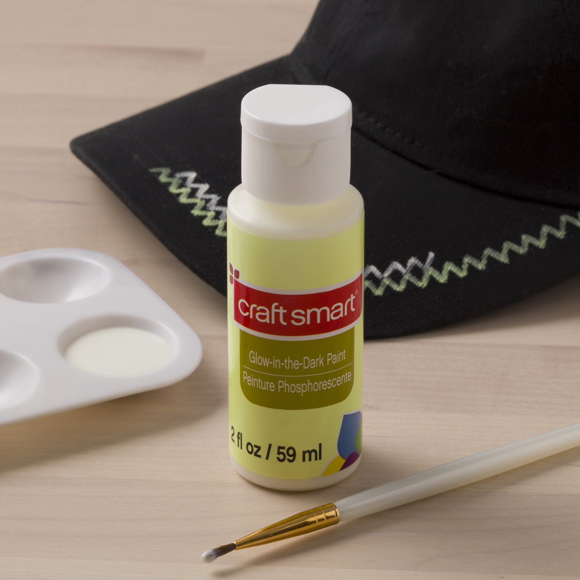 slide 2 of 3, Craft Smart Glow-In-The-Dark Paint, 2 fl oz