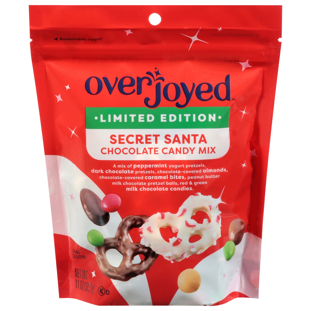 slide 3 of 4, Overjoyed Secret Santa Chocolate Candy Mix 11 Oz - 11 OZ, 11 oz