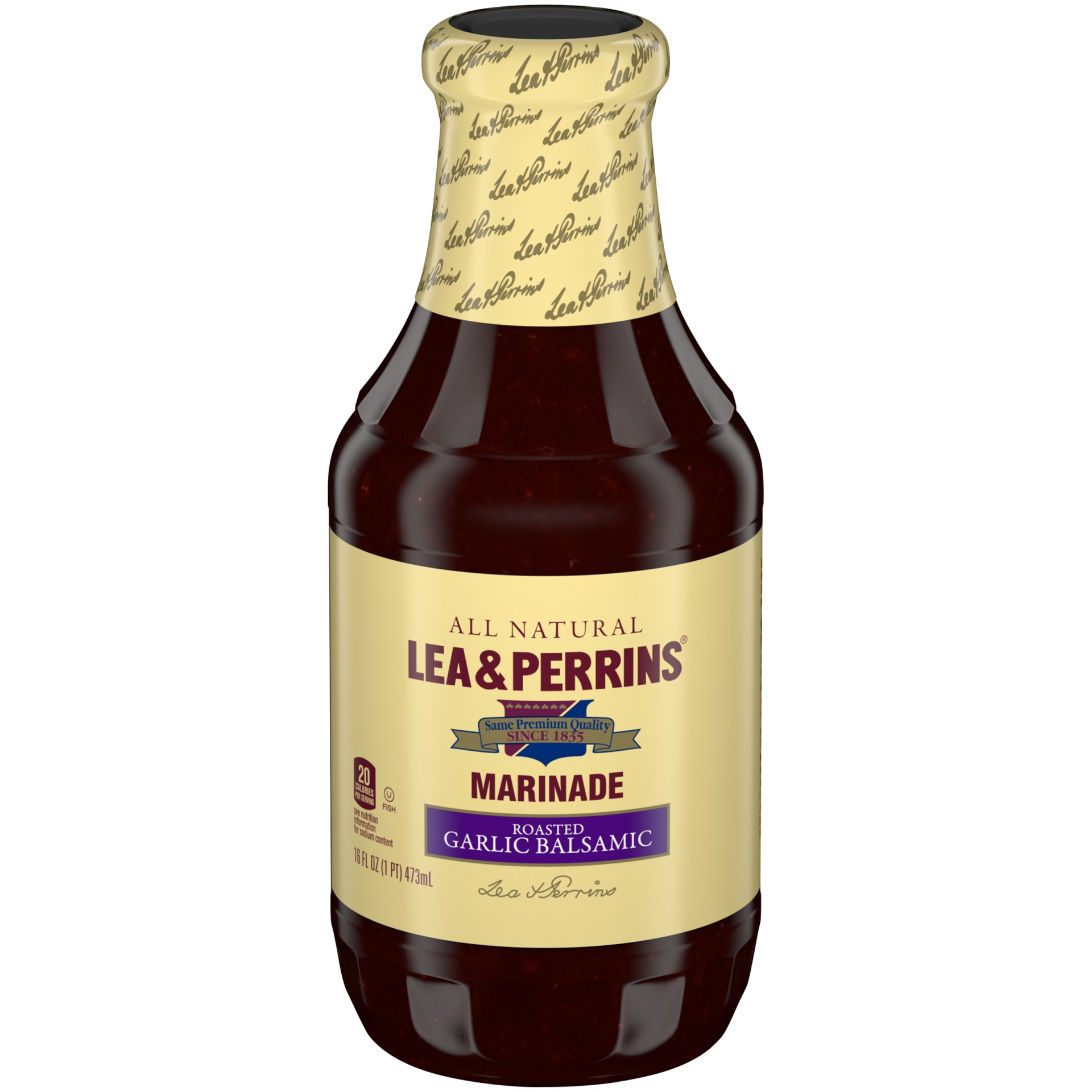 slide 1 of 7, Lea & Perrins Roasted Garlic & Balsamic Marinade, 16 fl oz