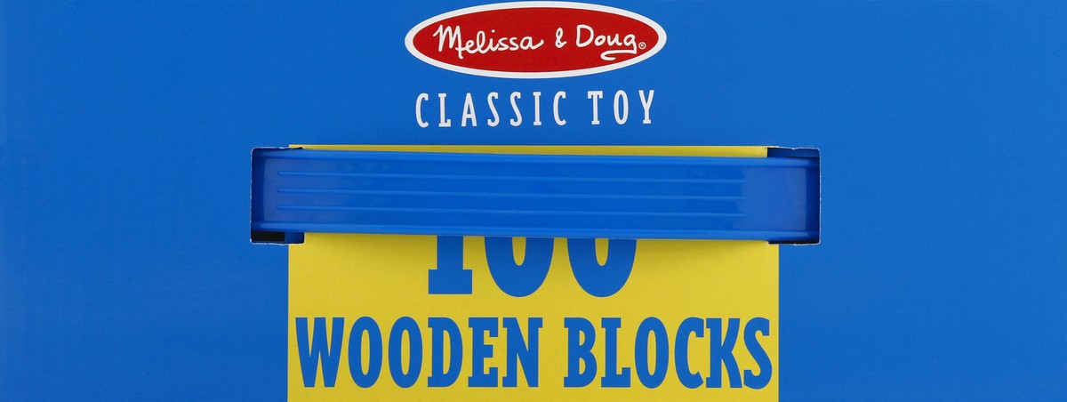 slide 4 of 6, Melissa & Doug Wooden Blocks 100 ea, 100 ct
