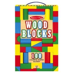 Melissa & Doug 100 Wood Blocks Set