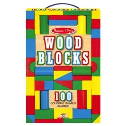 Melissa & Doug Wooden Blocks 100 ea