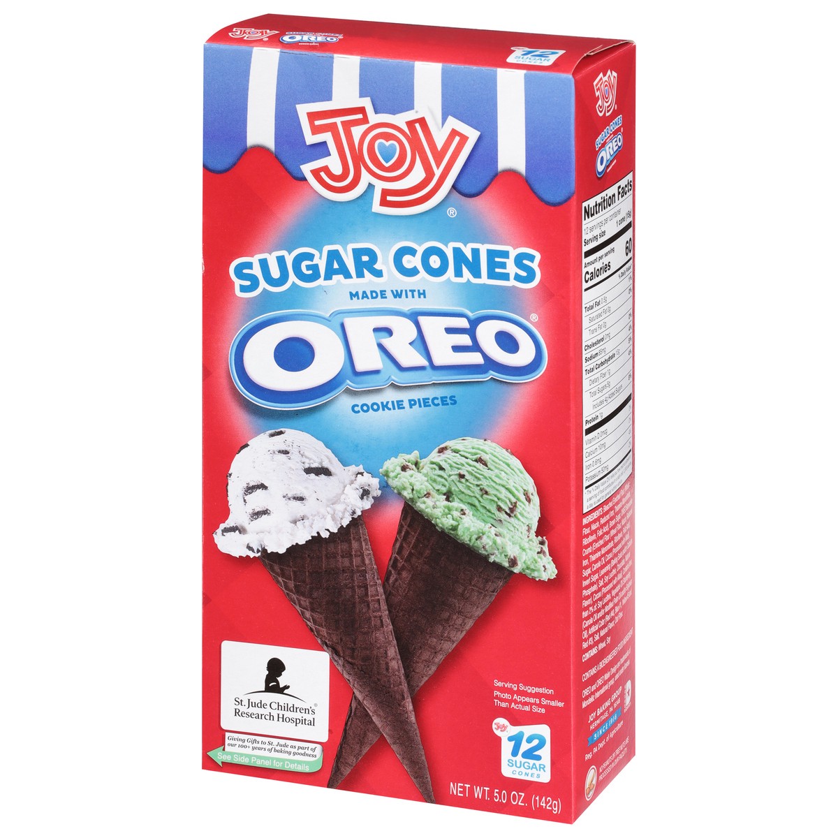 slide 7 of 13, Joy Oreo Cookie Pieces Sugar Cones 12 ea, 12 ct