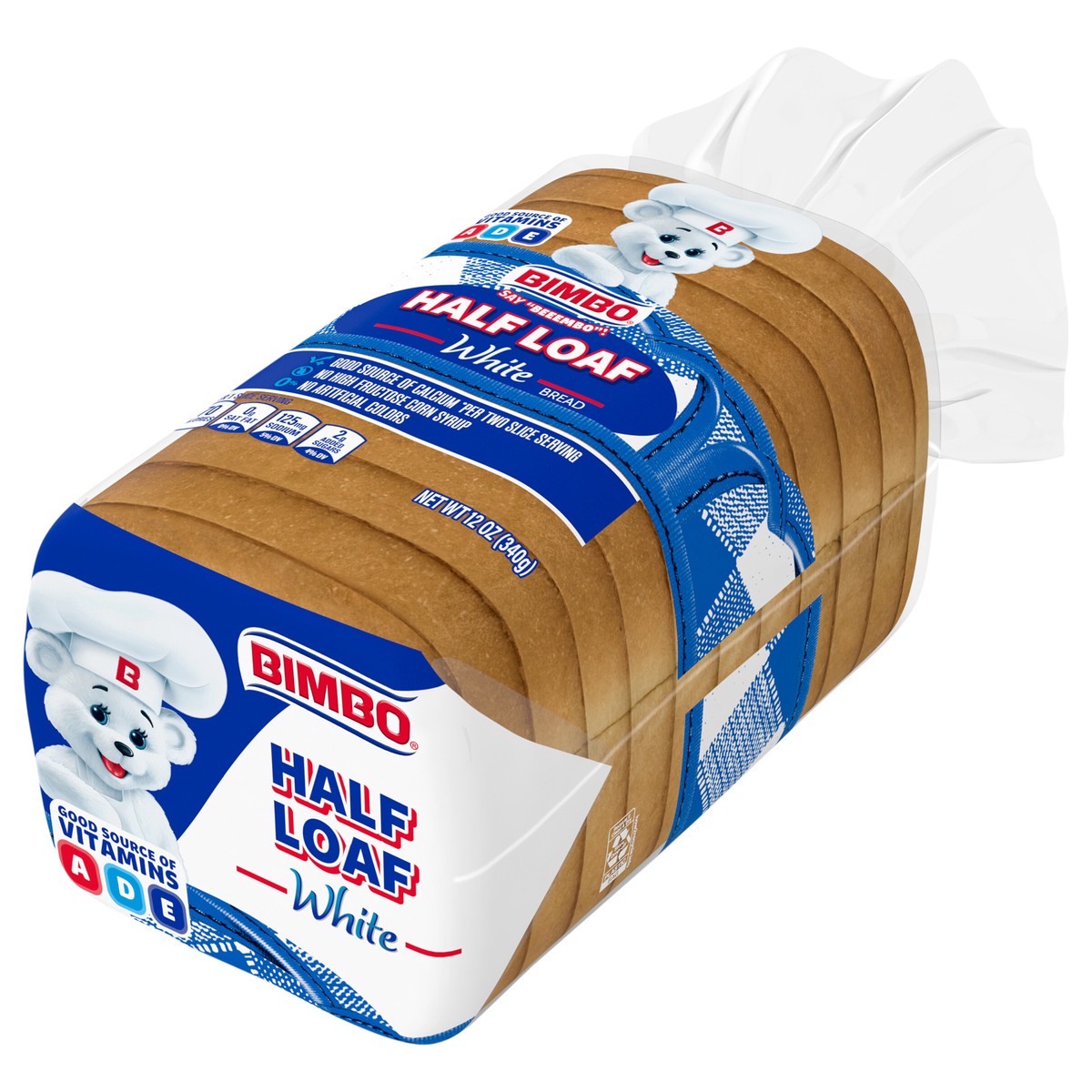 slide 2 of 4, Bimbo White Half Loaf, 12 oz