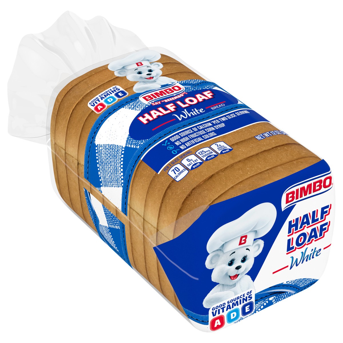 slide 3 of 4, Bimbo White Half Loaf, 12 oz